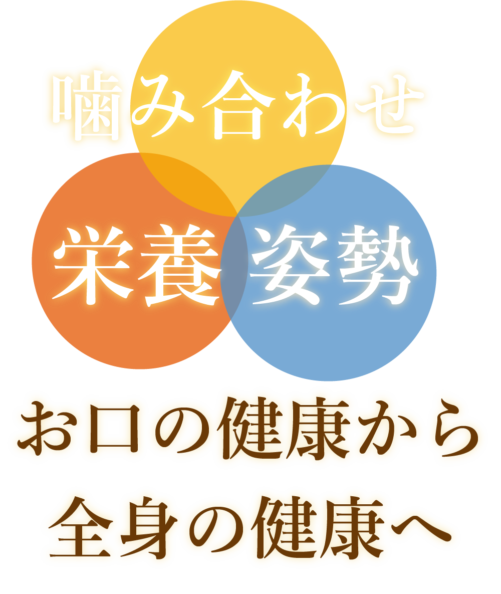 噛み合わせ、栄養、姿勢、お口の健康から全身の健康へ